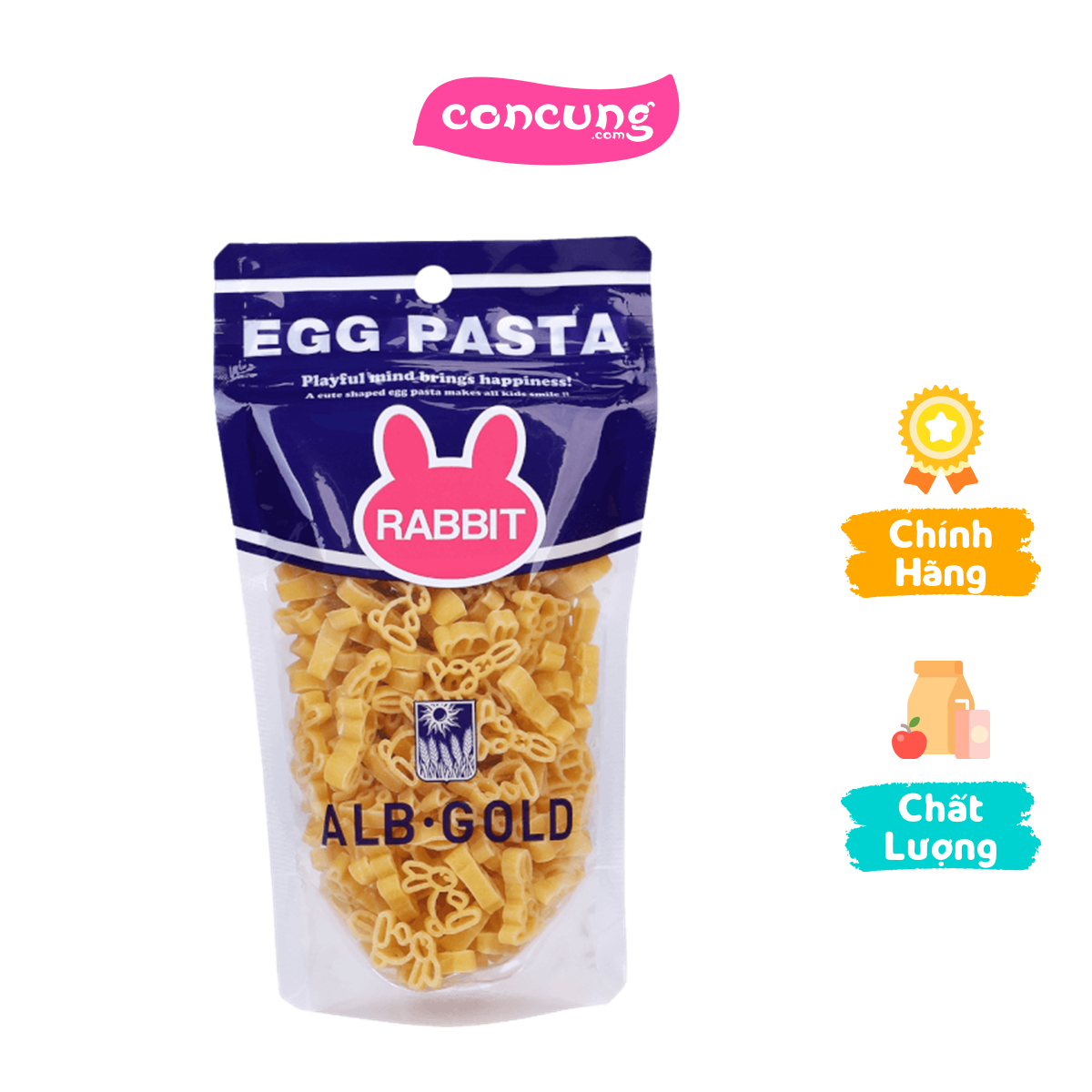 Mì nui trứng Egg Pasta hình Thỏ 90g