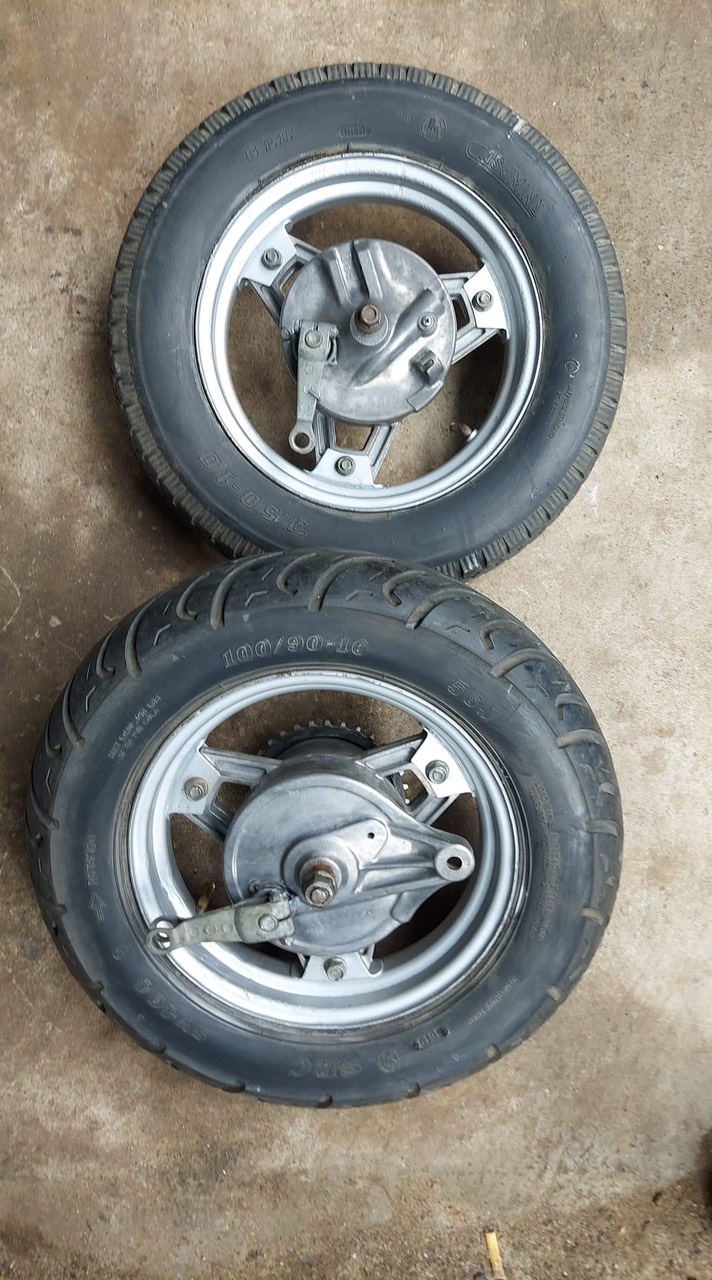 Bộ 2 bánh xe honda chaly đời cao hàng tháo xe