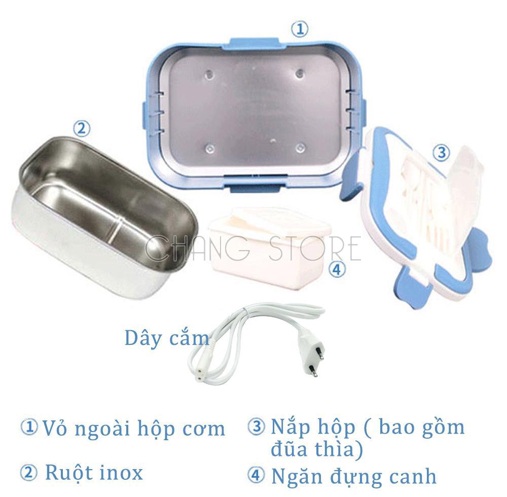 Hôp Cơm Hâm Nóng Chefman Ruột Inox Cao Cấp