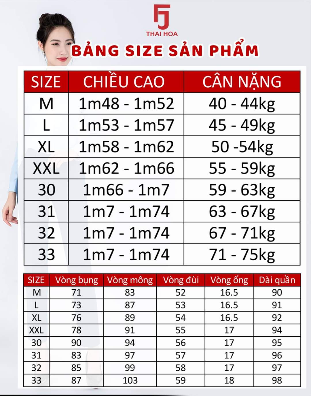 Quần tây Thái Hòa vải dày form chuẩn 79-17
