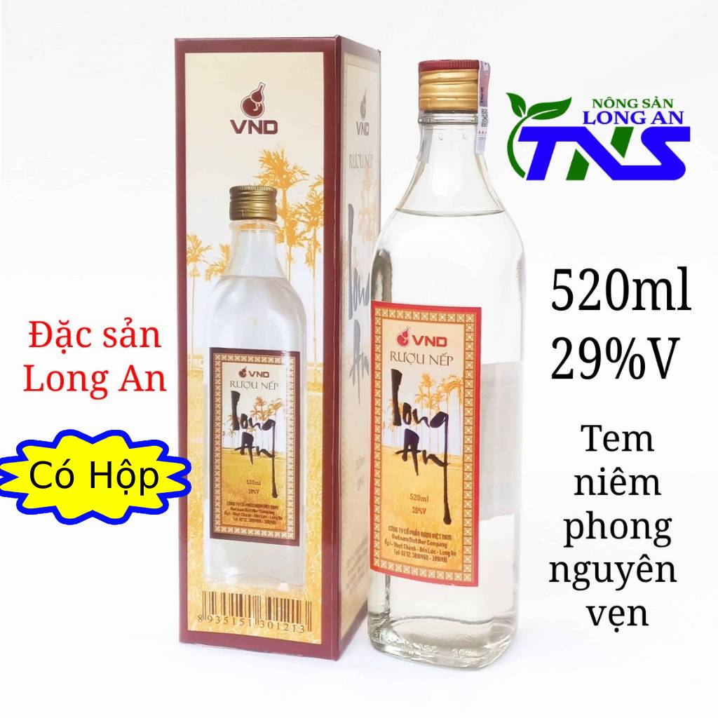 Rượu nếp long an 520ml 29%v - dùng đãi tiệc, nấu ăn, ngâm rượu