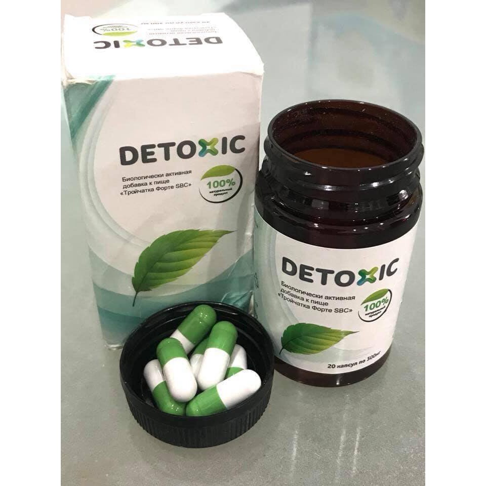 Diệt kí sinh trùng Detoxic Nga - Lọ 20 viên