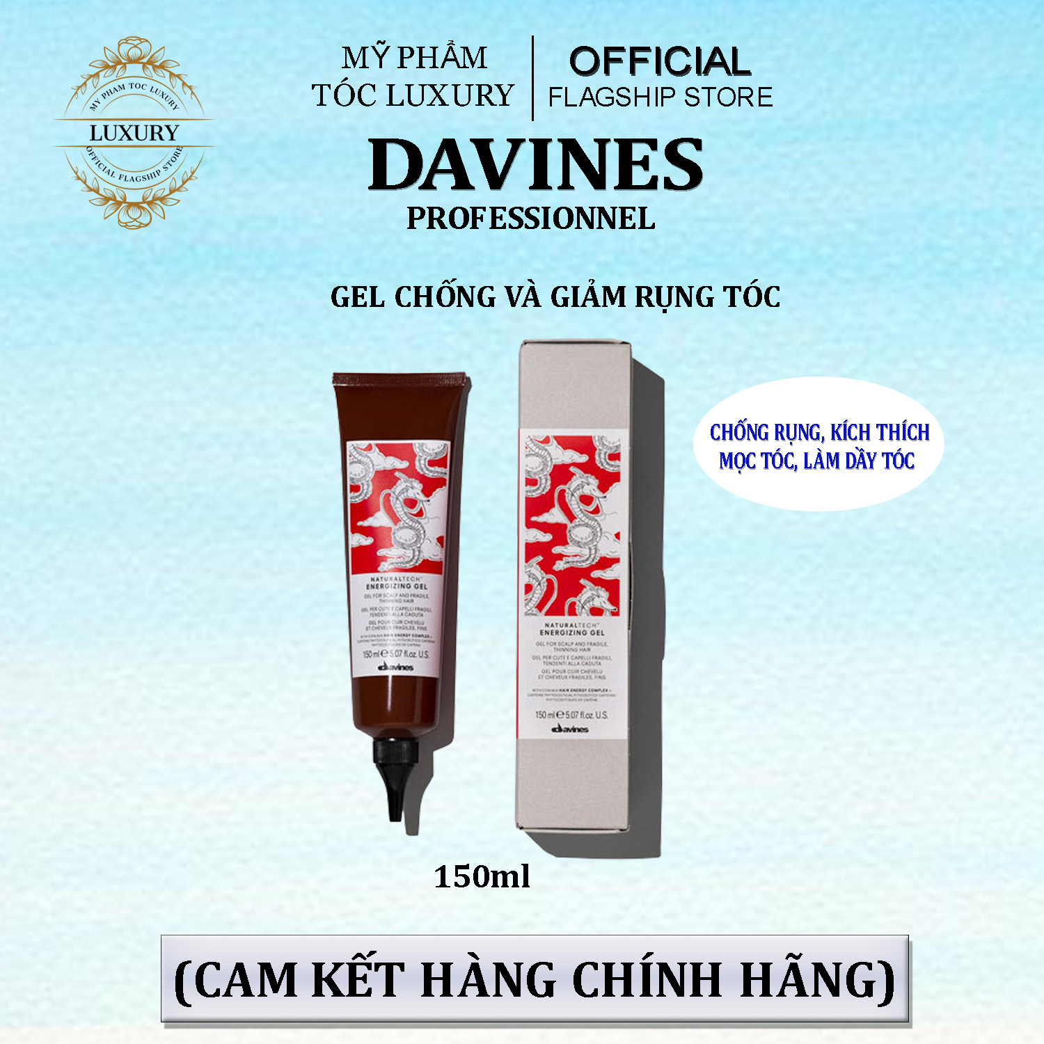Gel chống rụng và mọc tóc Davines Energizing 150ml