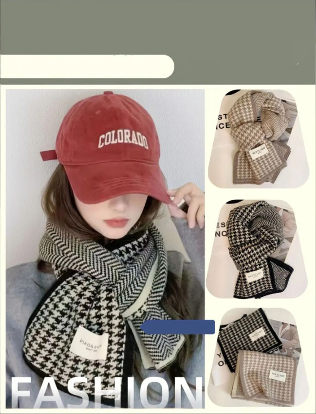 Khăn Quàng Cổ Len Dệt Kim Hàn Quốc Ấm Áp