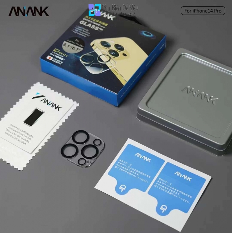 Miếng dán bảo vệ camera ANANK cho iPhone 14/ 14 Plus/ 14 Pro/ 14 Pro Max [Phân phối chính hãng]