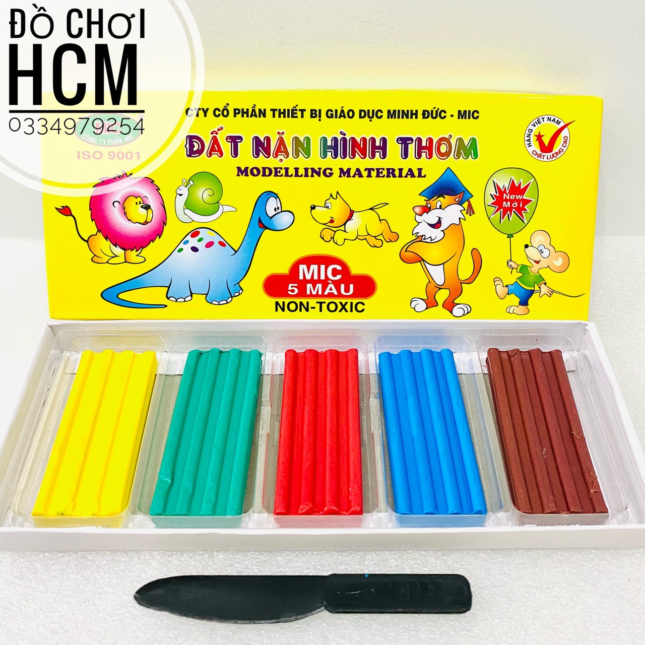 [RẺ] Đồ chơi đất nặn hình 5 màu, có mùi thơm dành cho bé thích nặn đất sét, tạo hình đồ vật từ đất sáp, học thủ công