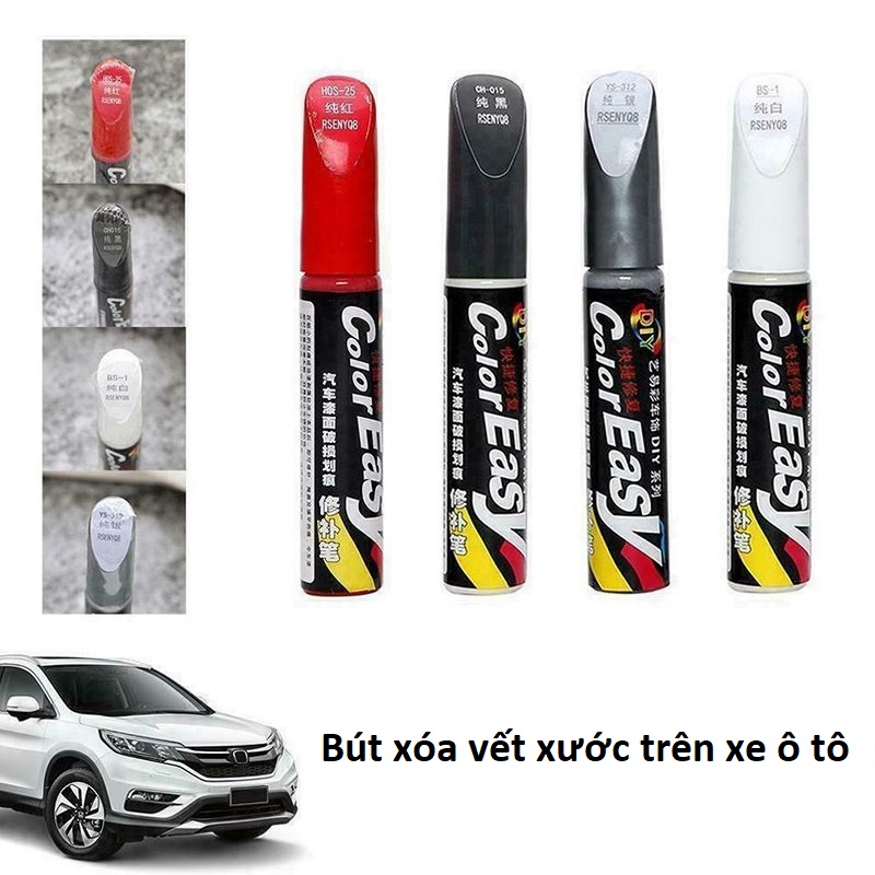 [Công nghệ mới]Bút xóa vết xước trên xe ô tô, xe máy X-Car với công nghệ Smart Pen cho ra màu sơn giống các mẫu xe hiện nay, bút được tích hợp 2 kiểu sơn chổi và đầu kim phù hợp các vết xước khác nhau, đủ 8 màu