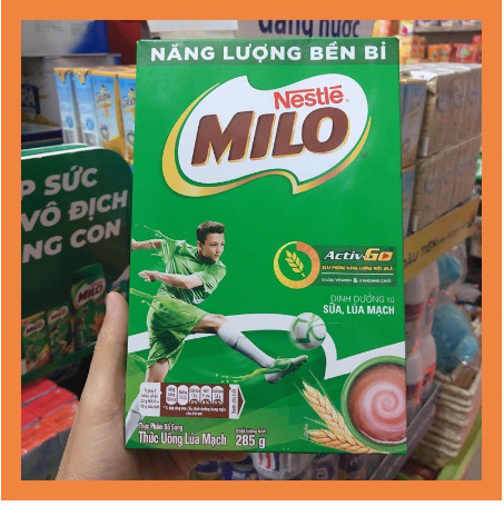 Thức uống lúa mạch nestlé milo bột hũ 400g/ hộp giấy 285g