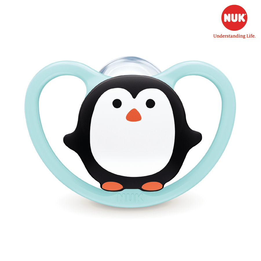 BỘ 2 TI GIẢ NUK SPACE SILICONE 6-18M