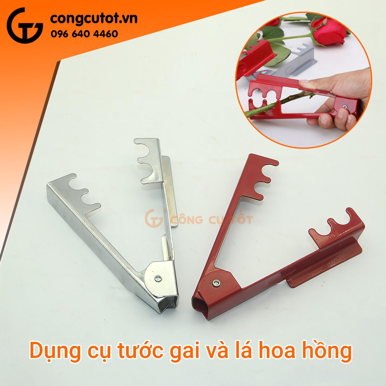 Dụng cụ tuốt gai và lá hoa hồng