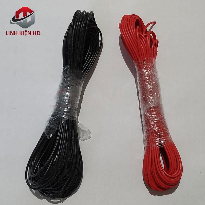 Dây điện đỏ đen 24awg -10m đỏ-10m đen