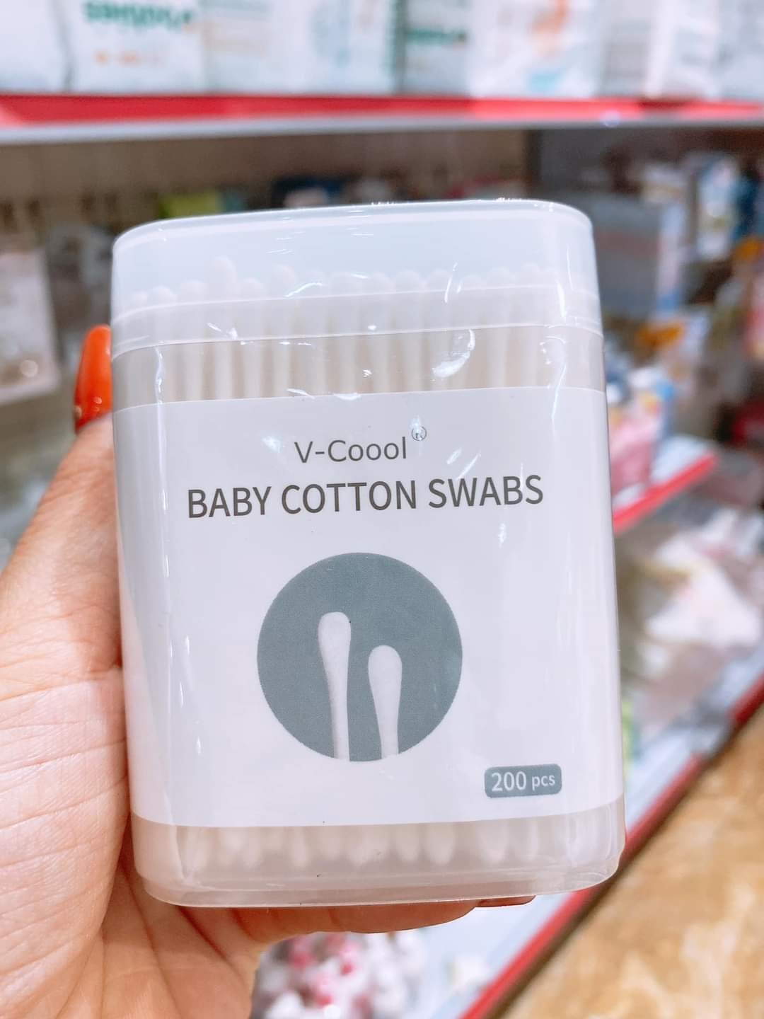 COM BO 2 HỘP TĂM BÔNG VCOOL CHO BÉ