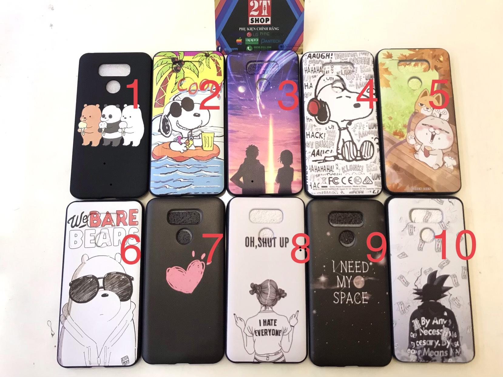 ỐP LƯNG SILICON DẺO LG G6 HÌNH CUTE