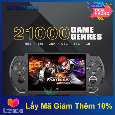 Máy Chơi Game Cầm Tay X9 Cho Tv Output New Updated 8Gb Psp Handheld Game Player 5 Inch Portable Game Console -Dc3373