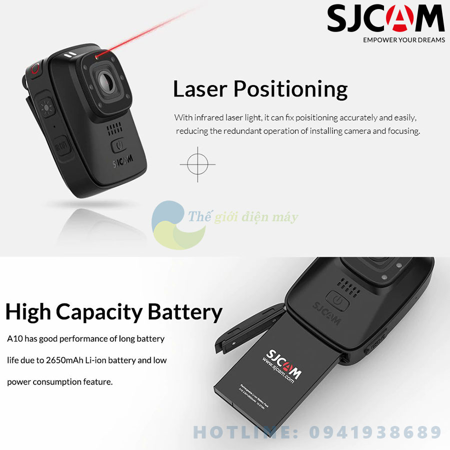 Camera bảo vệ camera police SJCAM A10 bảo hành 12 tháng