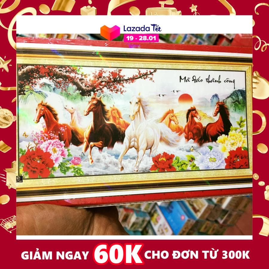 Tranh đính đá 5D - Mã Đáo Thành Công 88 CÓ HÌNH THẬT