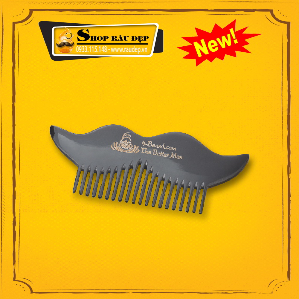 Lược Chải Râu Beard Comb Sừng Bò Châu Phi