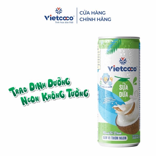 SỮA DỪA LON NHÔM VIETCOCO 240ML