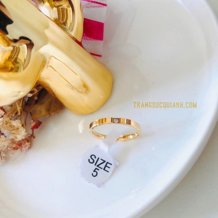 NHẪN TITAN ĐÍNH ĐÁ CHÌM SANG TRỌNG