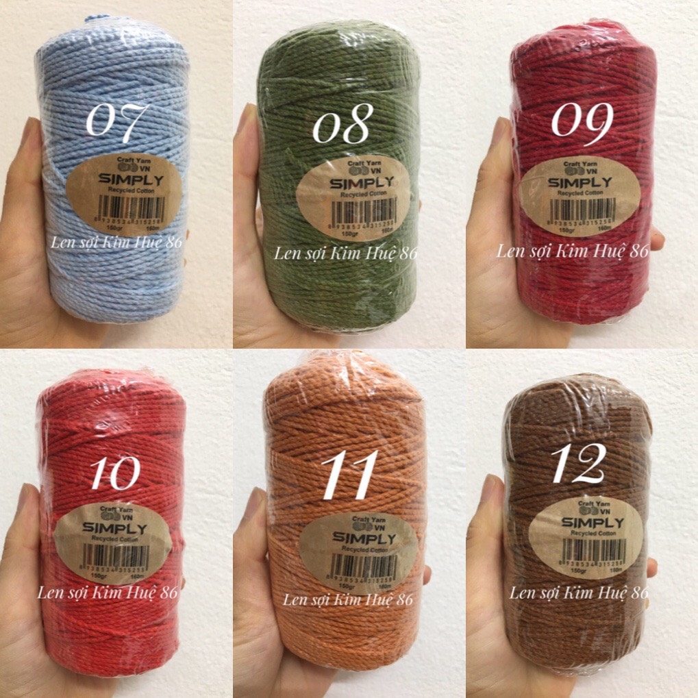 Sợi Simply cotton 150gr