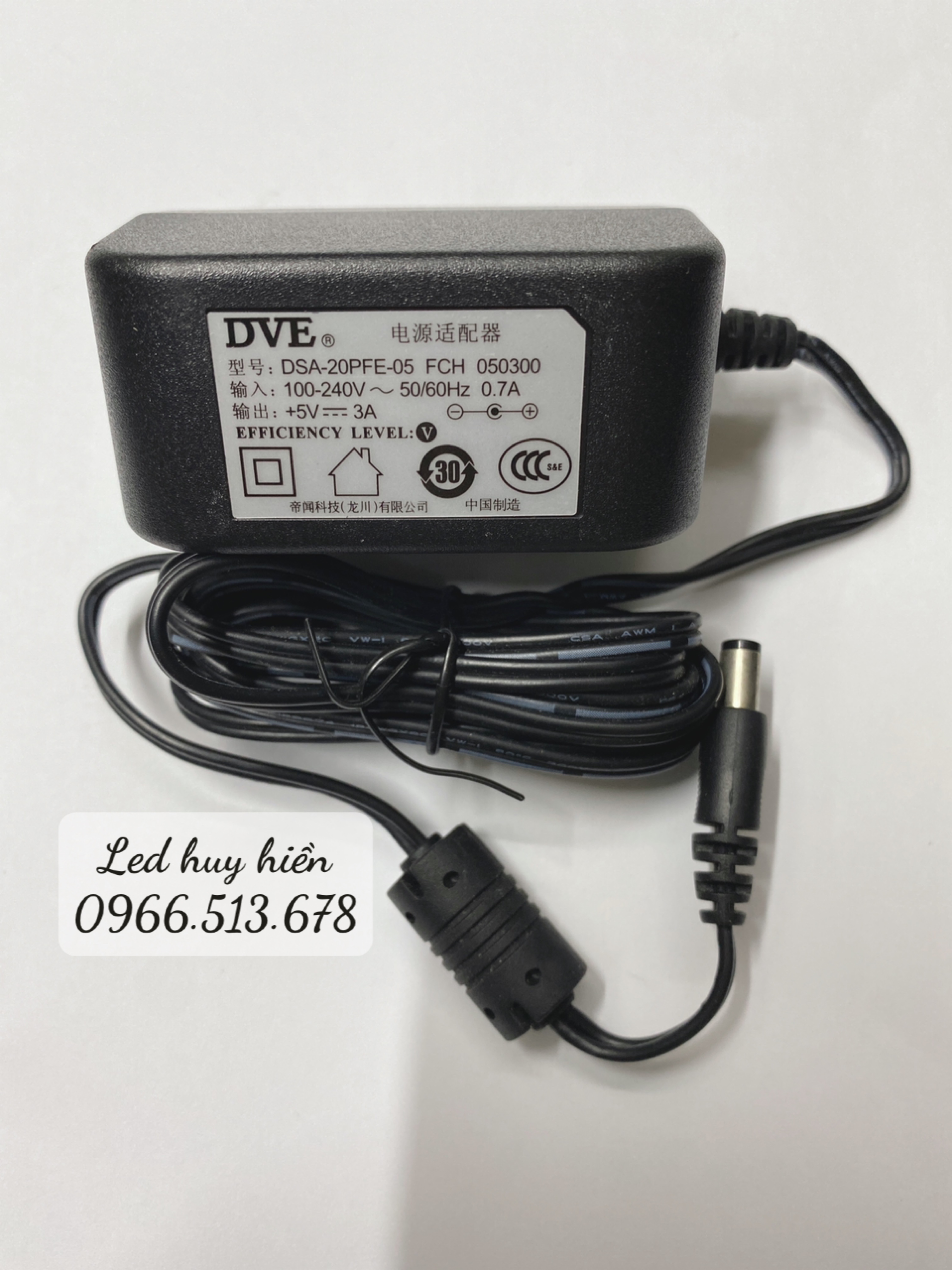 Nguồn Adapter DVE 5V 3A, nguồn led 5v3a