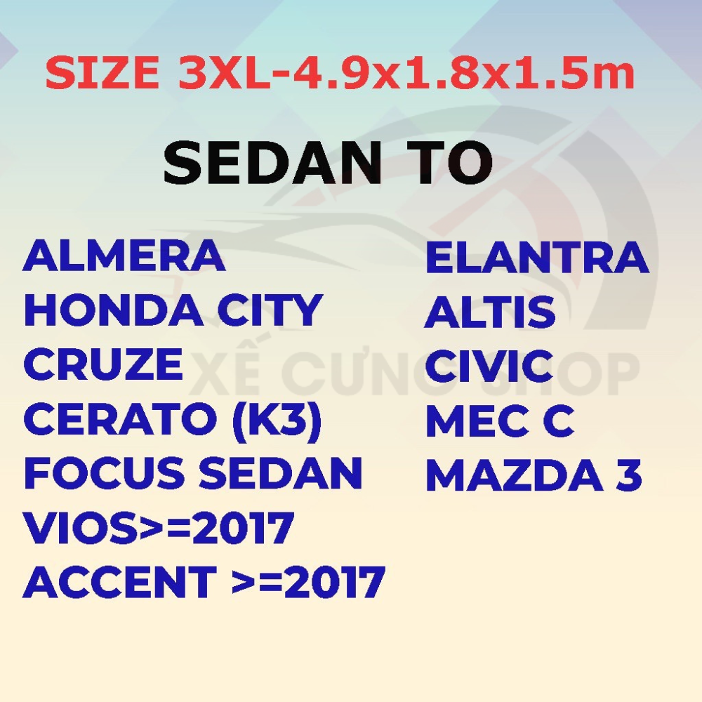 Bạt phủ ô tô Hyundai I10,Santafe,Accent,Kona,Tucson,Creta,Getz,...3 lớp chống xước,có khóa kéo cánh cửa