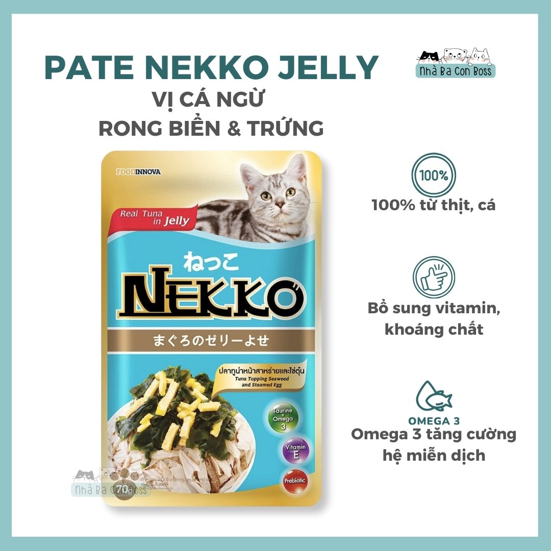 [Gói 70g] Pate Cho Mèo Nekko Jelly