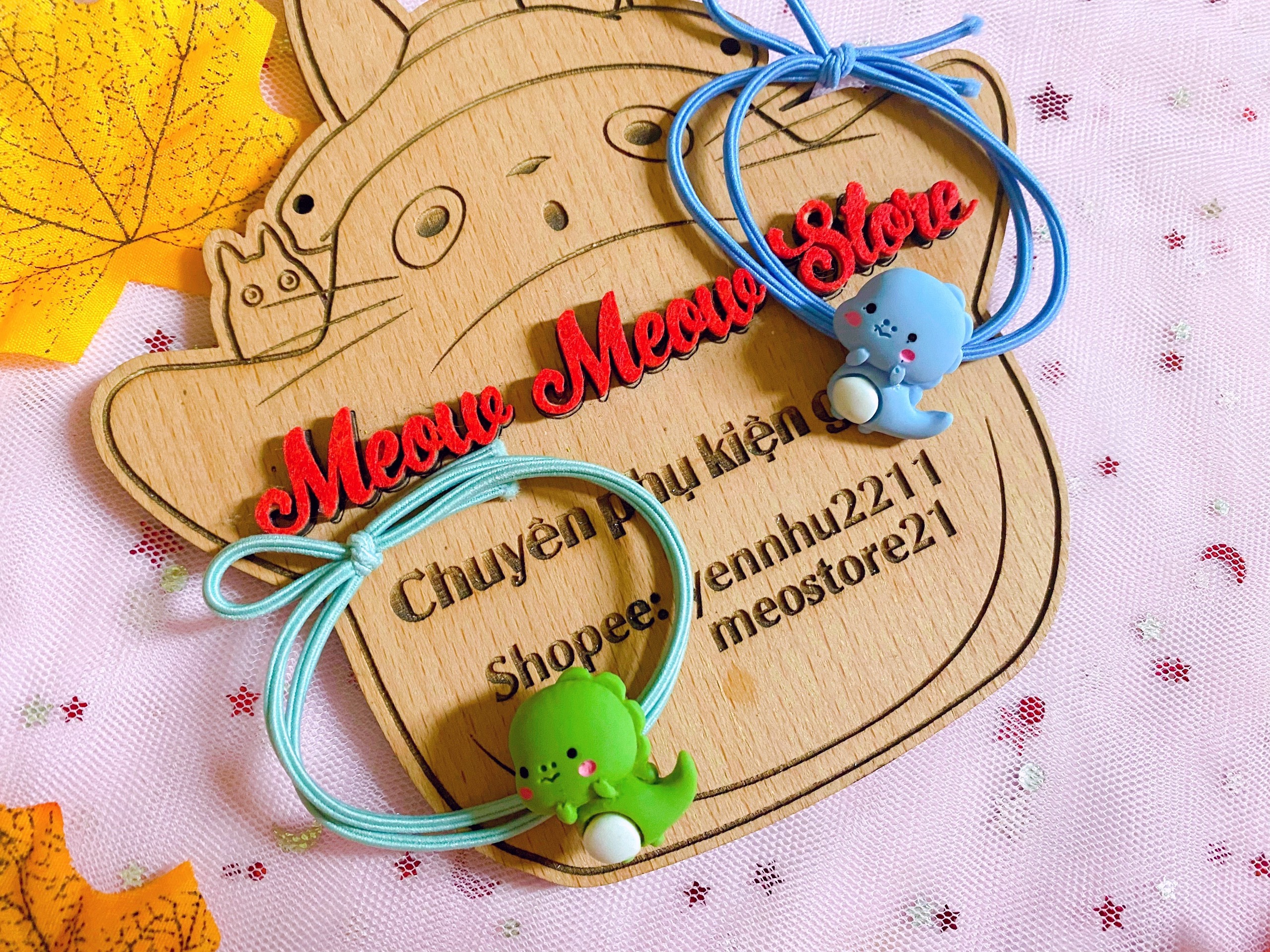 COMBO 2 CỘT❣️Ảnh thật❣️Được Chọn Mẫu- Cột Tóc Bé Khủng Long Siêu Cưng- Dây Cột Tóc Giá Rẻ❣️