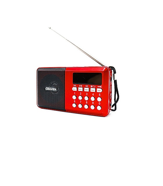 HCM]LOA NGHE FM RADIO CRAVEN CR65 CÓ LCD NGHE PHÁP hỗ trợ Thẻ nhớ-USB-FM ÂM  THANH NGHE CỰC HAY VÀ TO LOA THẺ NHỚ BÁN CHẠY 