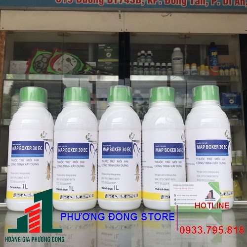 Thuốc diệt mối và phòng mối Map Boxer 30EC - Chai 1 lít