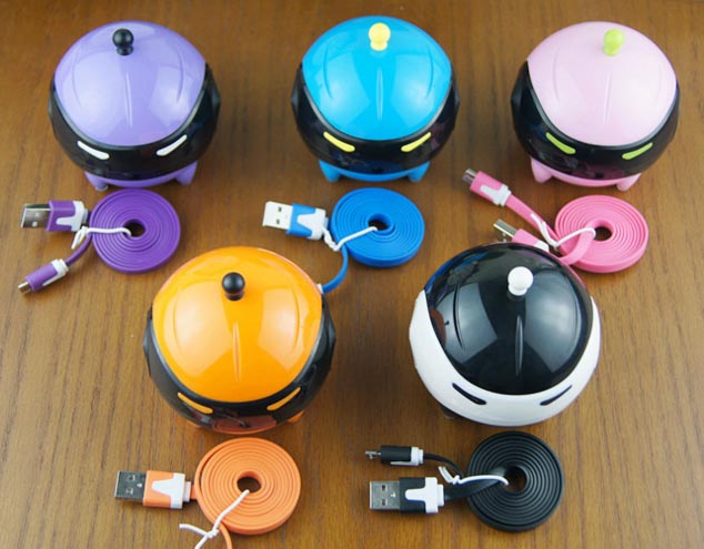 Máy rửa lens robot siêu kute, có cổng usb, tặng kèm pin