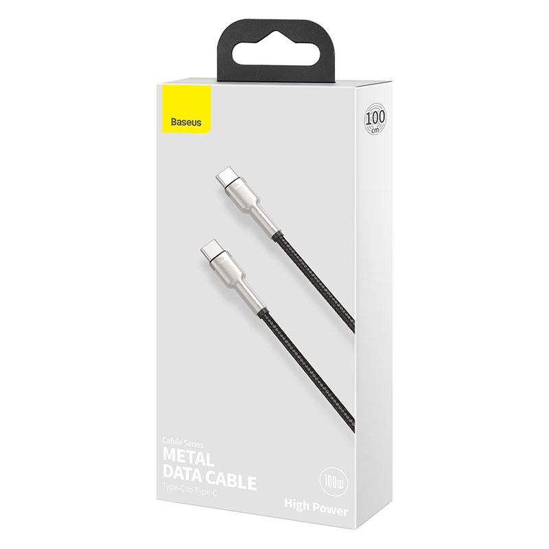 Cáp sạc siêu nhanh 100W Baseus Cafule Series Metal Data Cable Type-C to Type-C (100W)