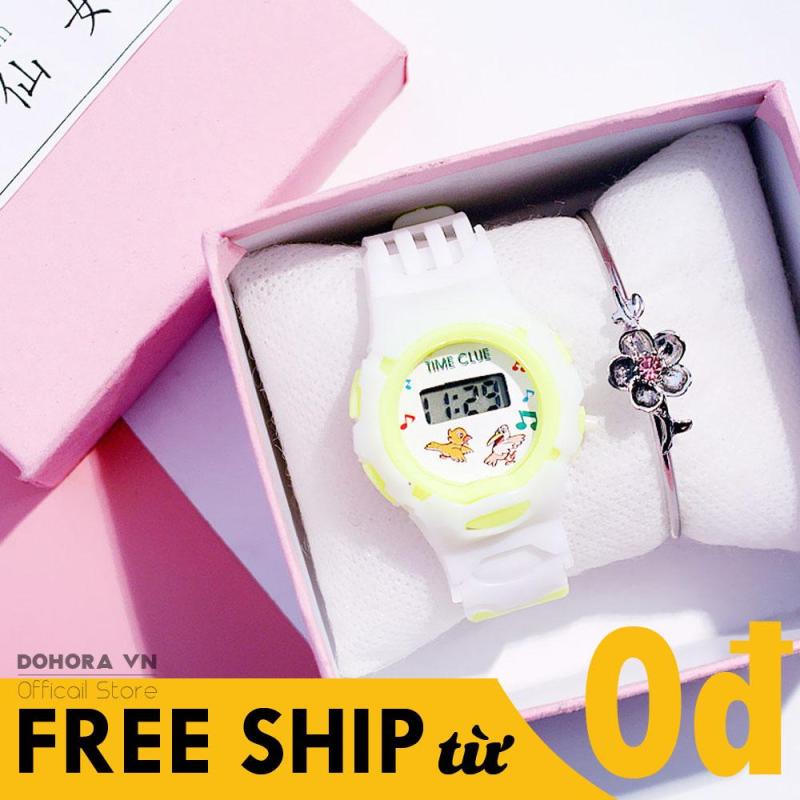 Nơi bán Đồng Hồ Điện Tử Dành Cho Trẻ Em Candycat Mặt Hình COn Vật Dễ Thương, Dây Cao Su Siêu Bền, Đèn Led Phát Sáng, Chống Nước 5 Màu Lựa Chọn