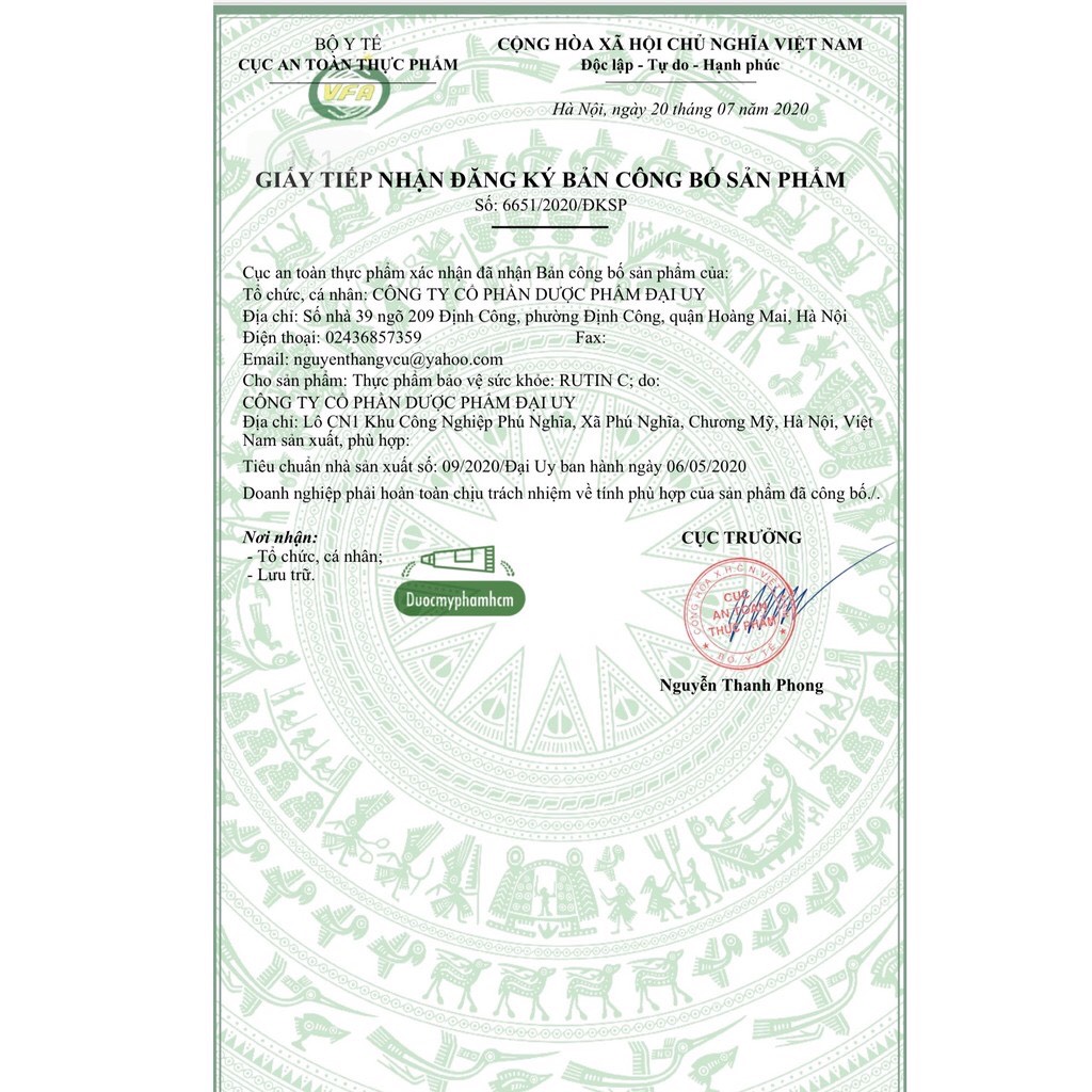 RUTIN C MEDIPHAR - Bổ sung vitamin C