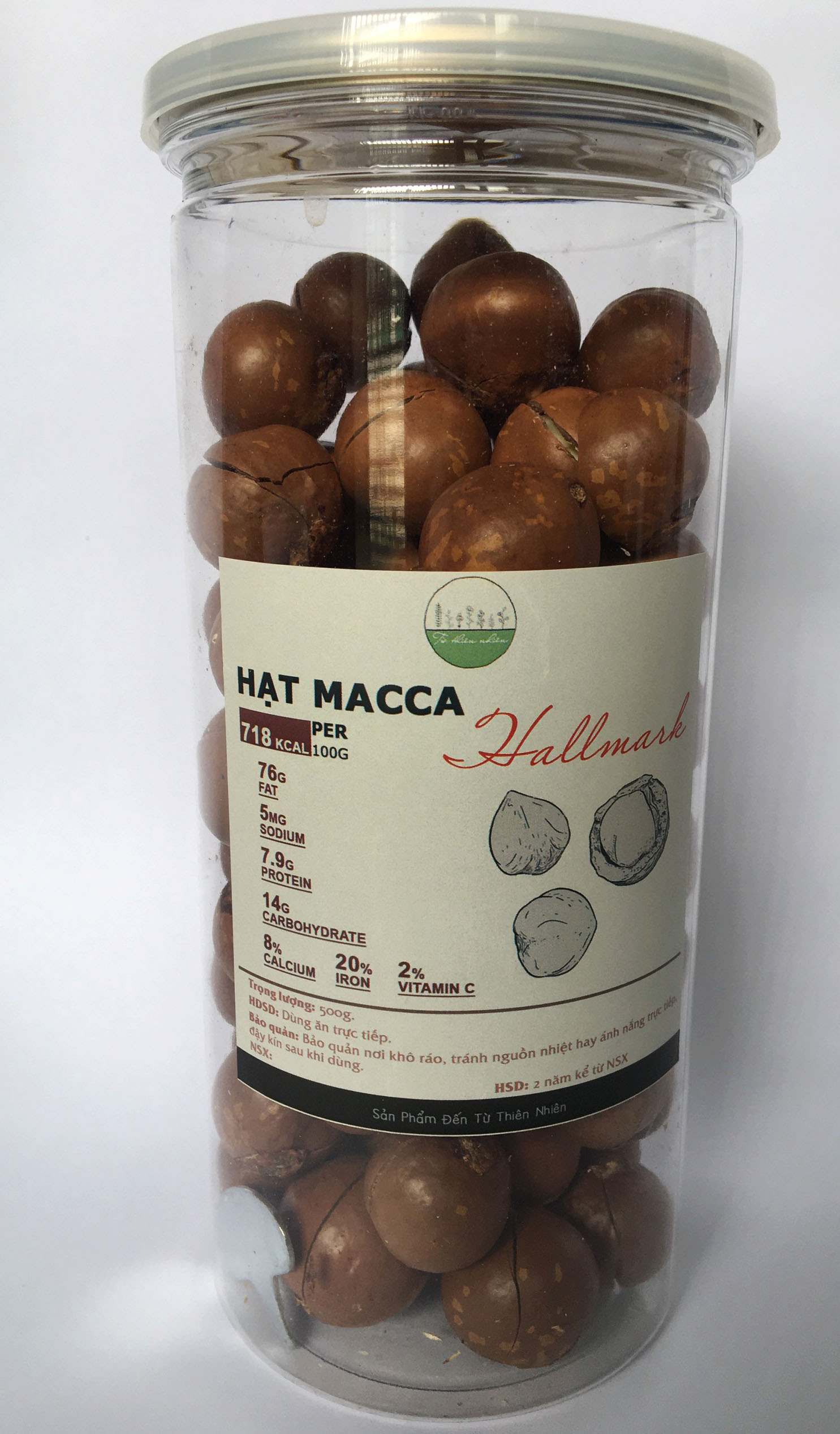 [HCM]Hạt Macca Úc Loại 1 (500g) - hạt Macca nứt vỏ tuthiennhien