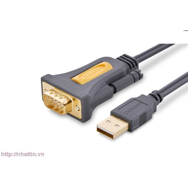 Cáp USB to Com RS232 DB9 chính hãng Ugreen 20211 dài 1.5m