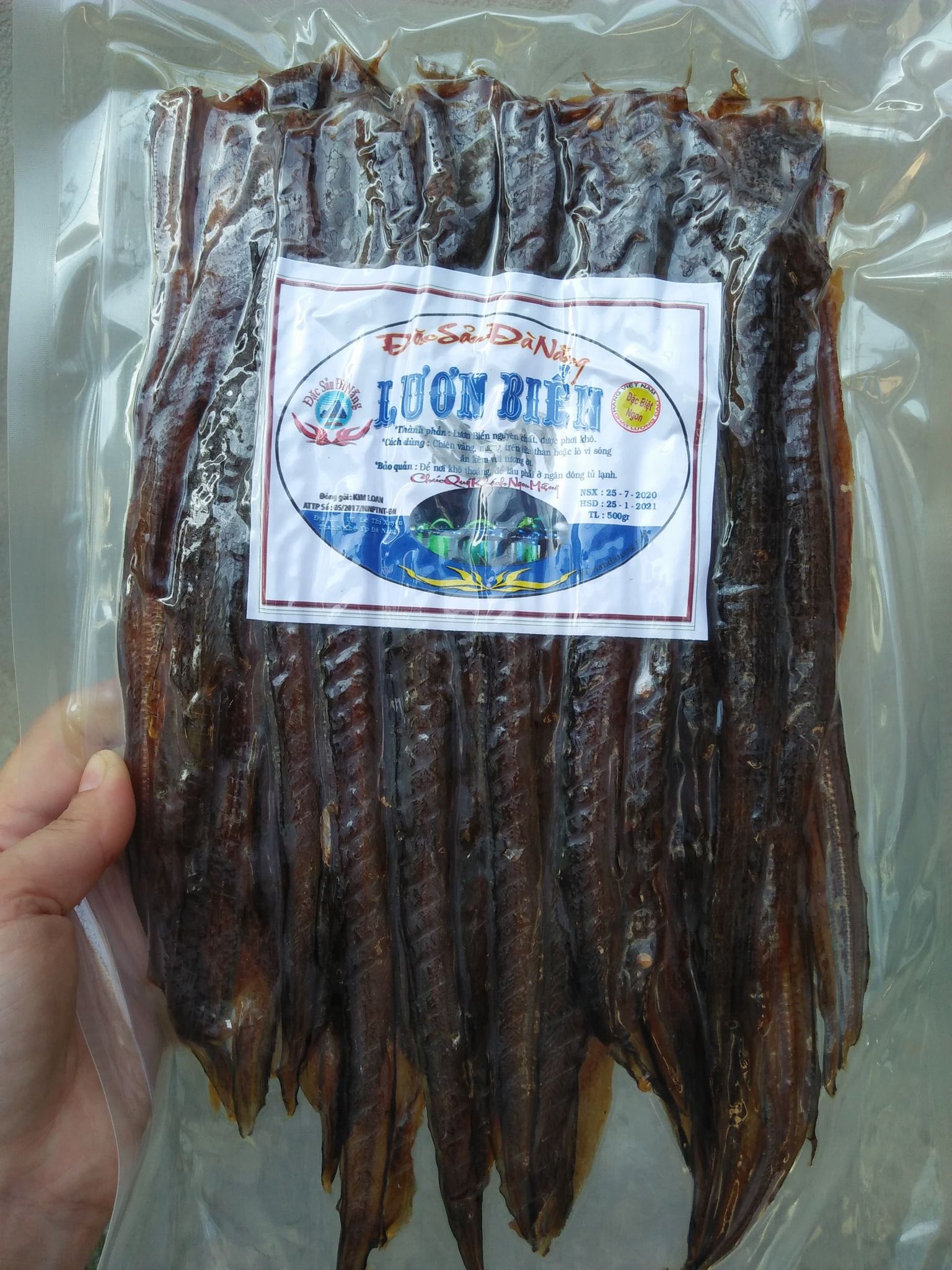 Combo 2 gói lươn biển khô đà nẵng - đã hút chân không