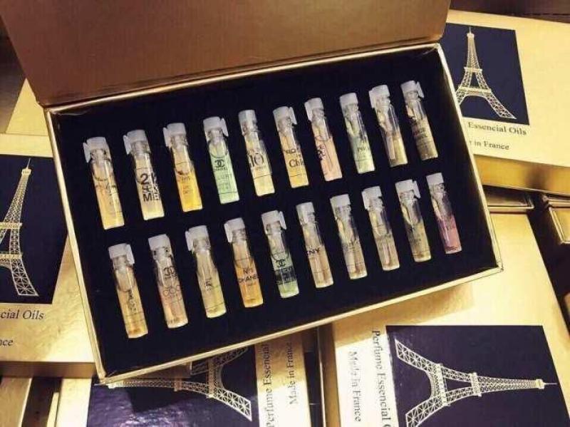 Bộ Hộp nước hoa 20 chai Pháp mini mùi hương quyến rũ, set 20 nước hoa mini unisex nhiều mùi khác nhau cho bạn nhiều sự lựa chọn