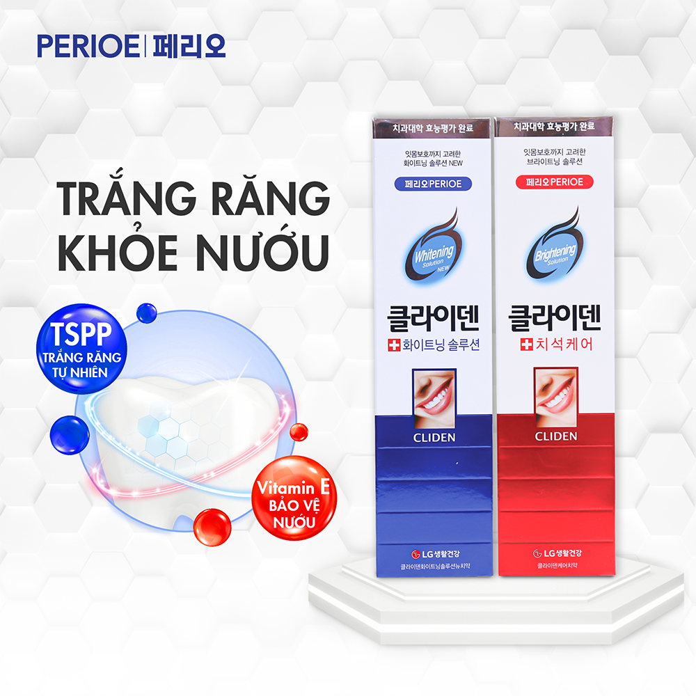 Kem đánh răng Perioe Trắng răng chuyên biệt 120g