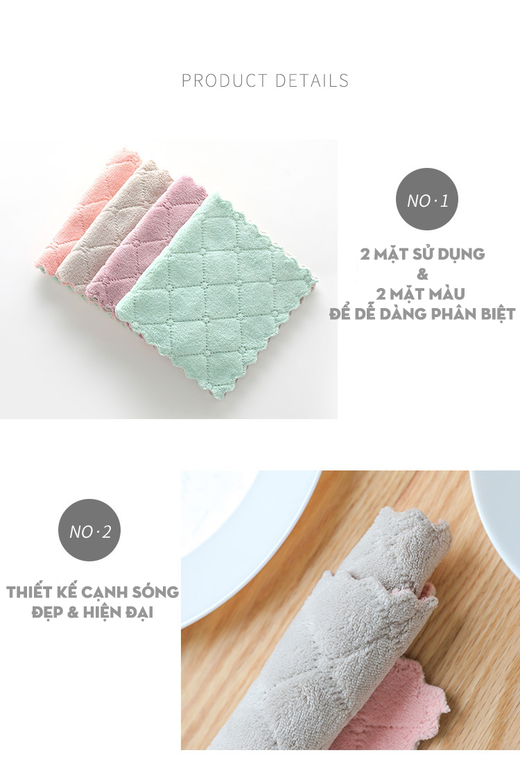 Khăn lau bếp |Khăn lau đa năng thấm hút nước
