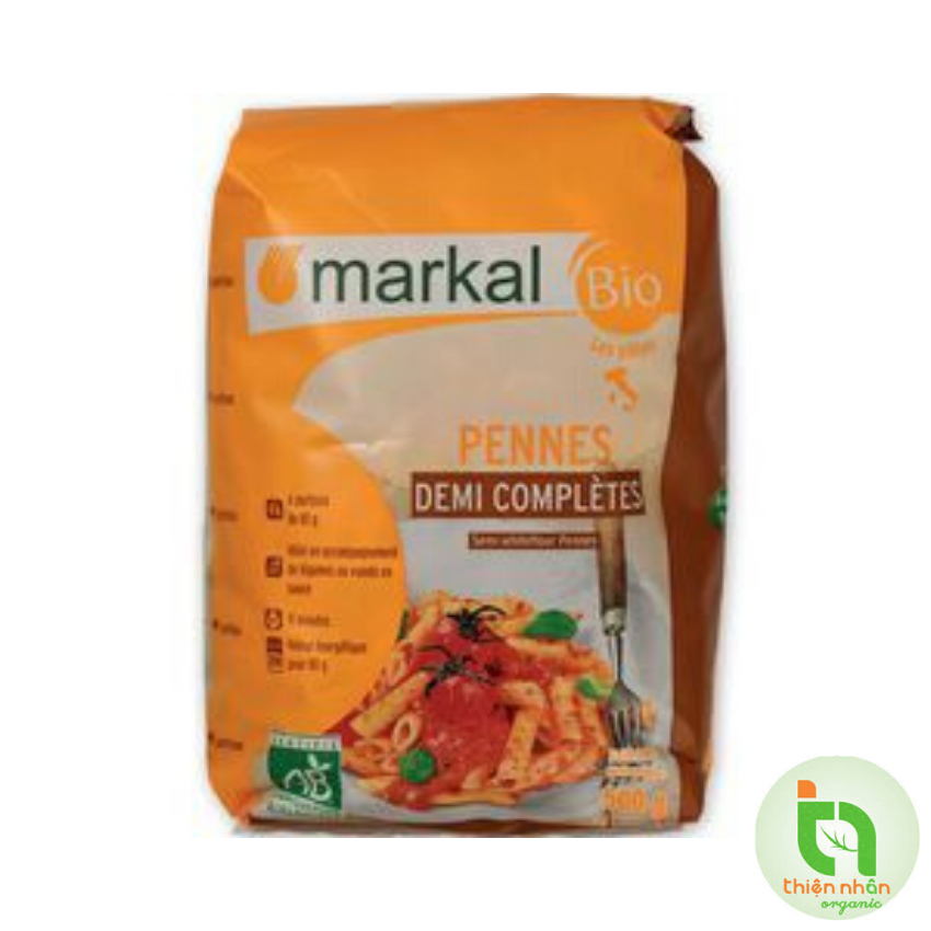 [HCM]Mì ống bán lứt hữu cơ penne Markal 500g