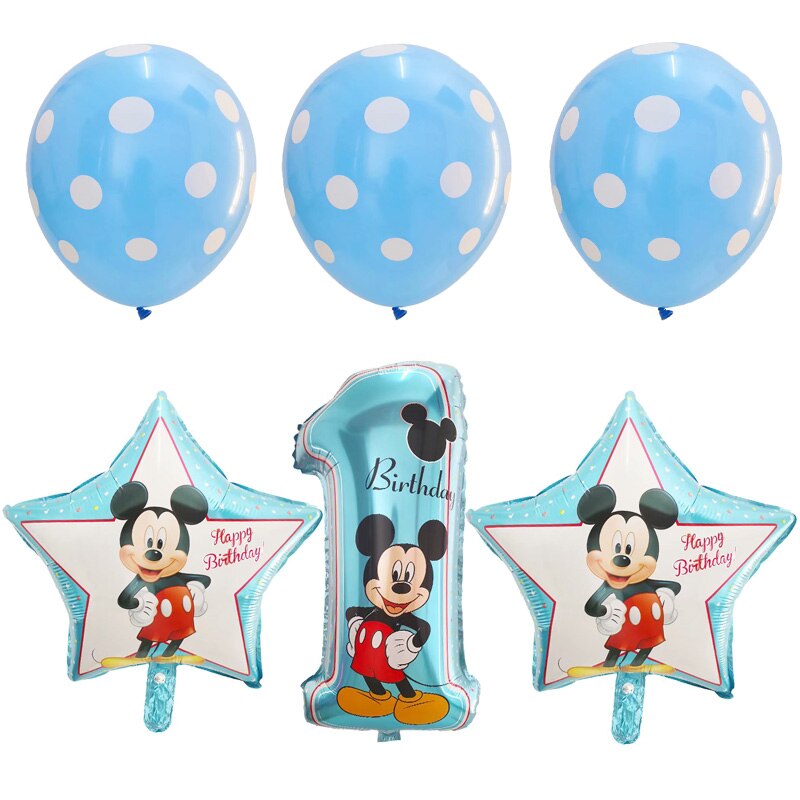 Bóng trang trí sinh nhật các hình, số chuột Micky