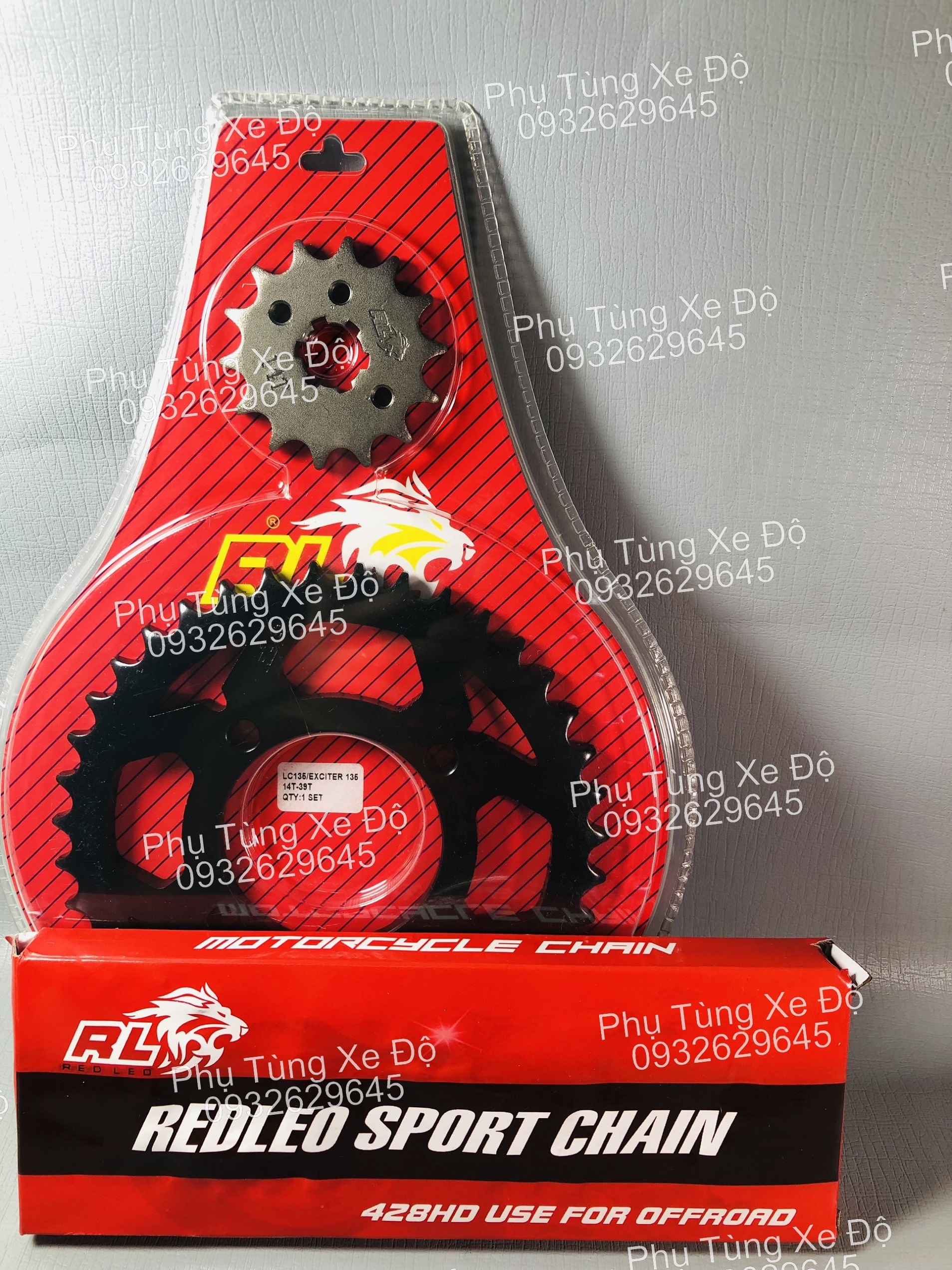 Nhông Sên Dĩa Redleo EX 135 ( 14 - 39 )