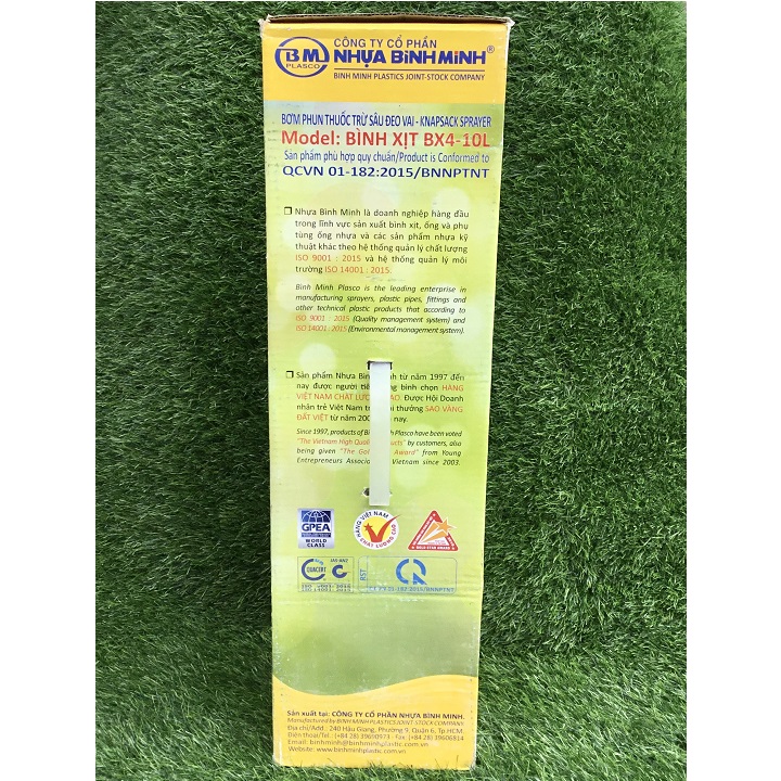 Bình phun tưới tay Bình Minh 10L chất lượng cao