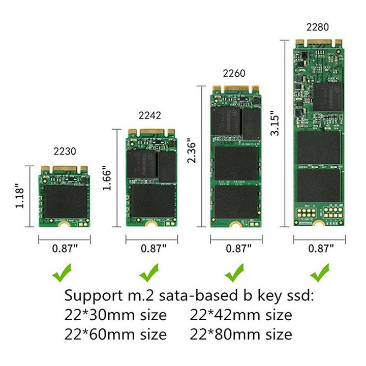 Box SSD M.2 SATA USB-A-C 3.1 3NU31 - BX16
