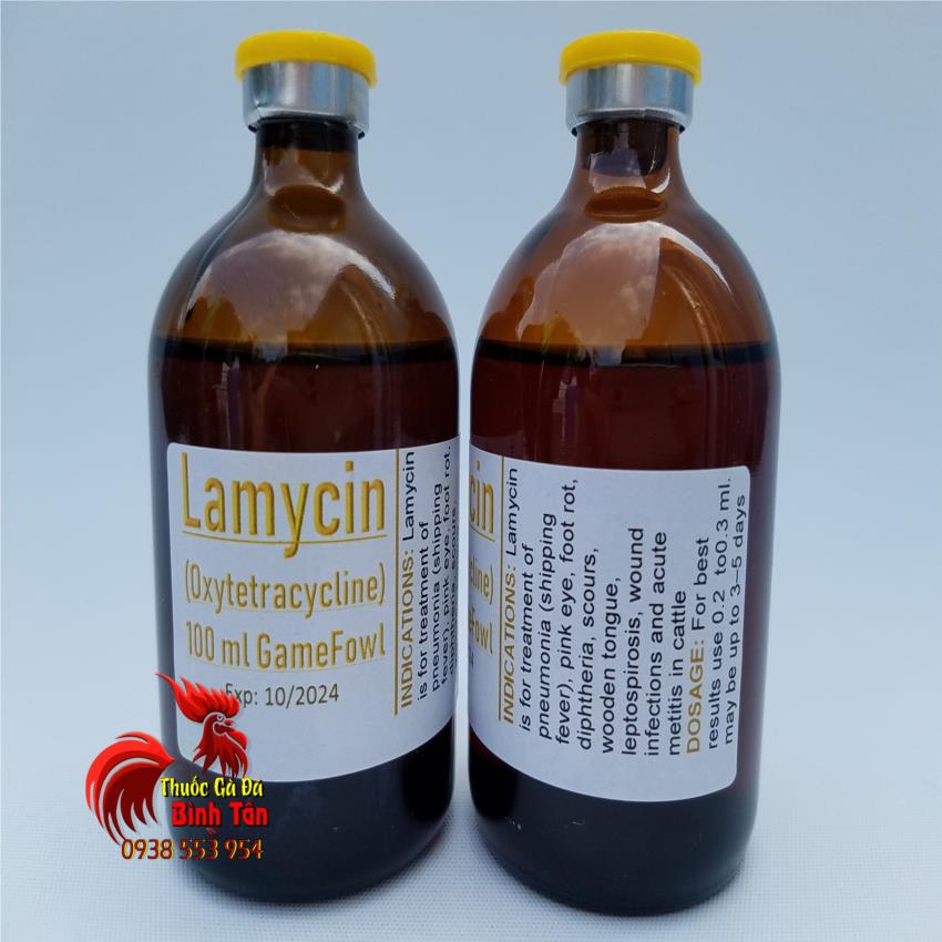 LAMYCIN - Thuố.c Tr.ị Bách Bệnh Cho Gà Đá ( Thích Hợp Vào Mùa Mưa Gà Dể Bệnh Vặt ) - Chai 10ml