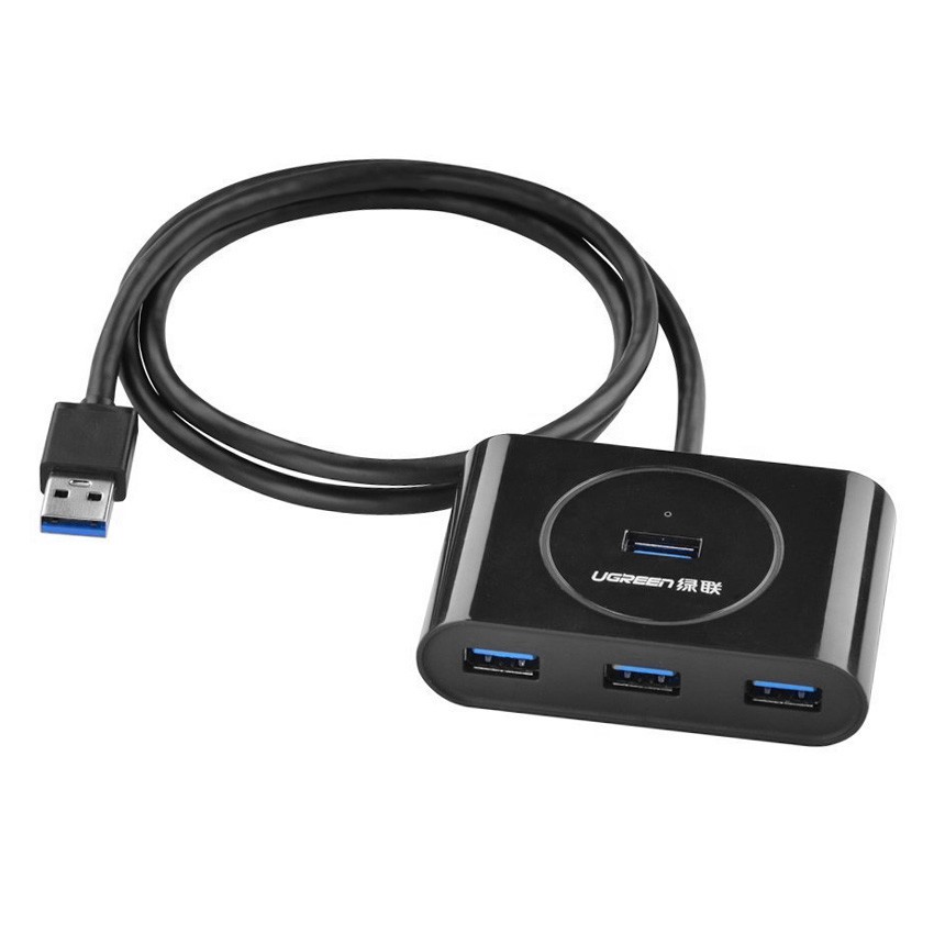Bộ Chia Usb 4 Cổng 3.0 Ugreen 20291 - Hub Usb 3.0 Dây Dài 80 Cm