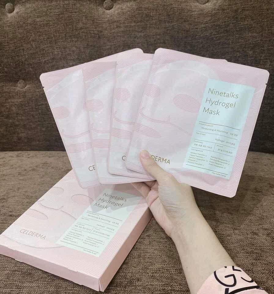 Mặt nạ thạch hồng Celderma ninetalks hydro mask