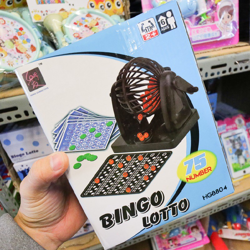 [HCM]BỘ ĐỒ CHƠI LỒNG QUAY LÔ TÔ 75 SỐ BINGO