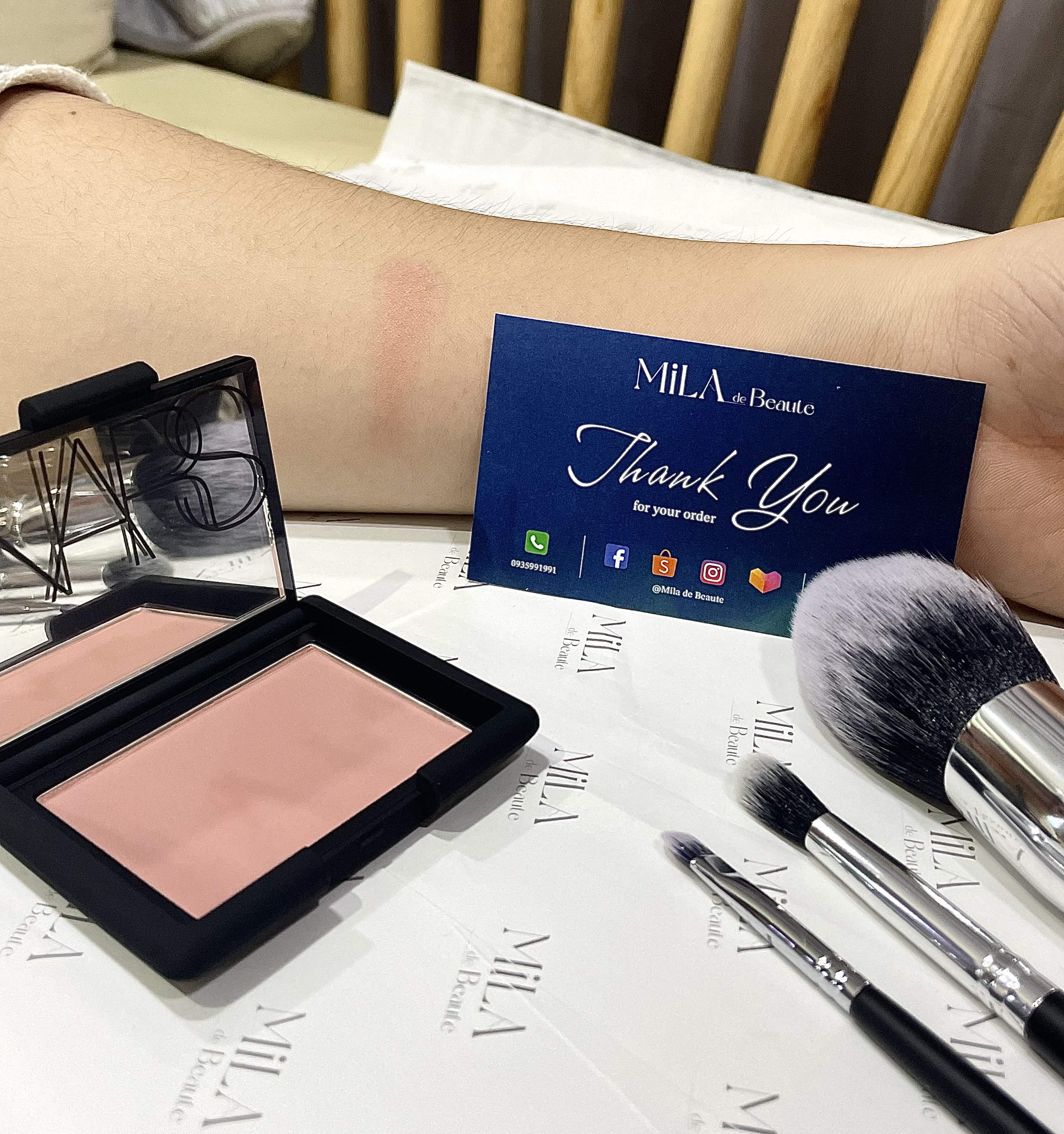 [NARS] Phấn má hồng Behave màu hồng sáng